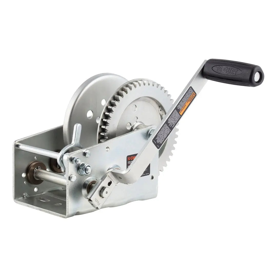 CURT MFG 29532 2-Speed Winch for Heavy-Duty Lifting and Trailing Applications