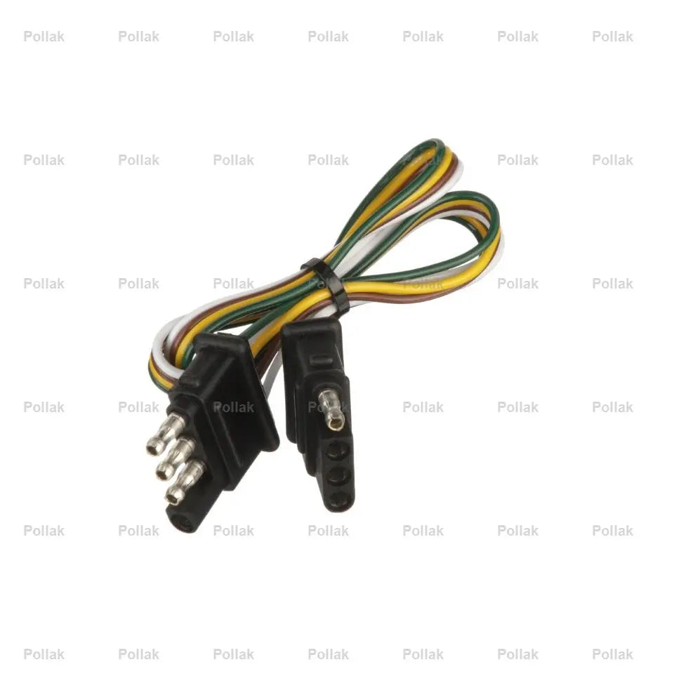Pollak 12412E 4-Way Male to Female Loop Connector for Automotive and Industrial Applications