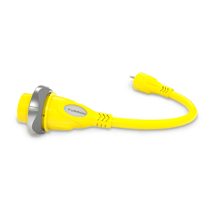 Furrion LLC Marine Pigtail 50A 125/250V Connector with Stainless Steel Clamp