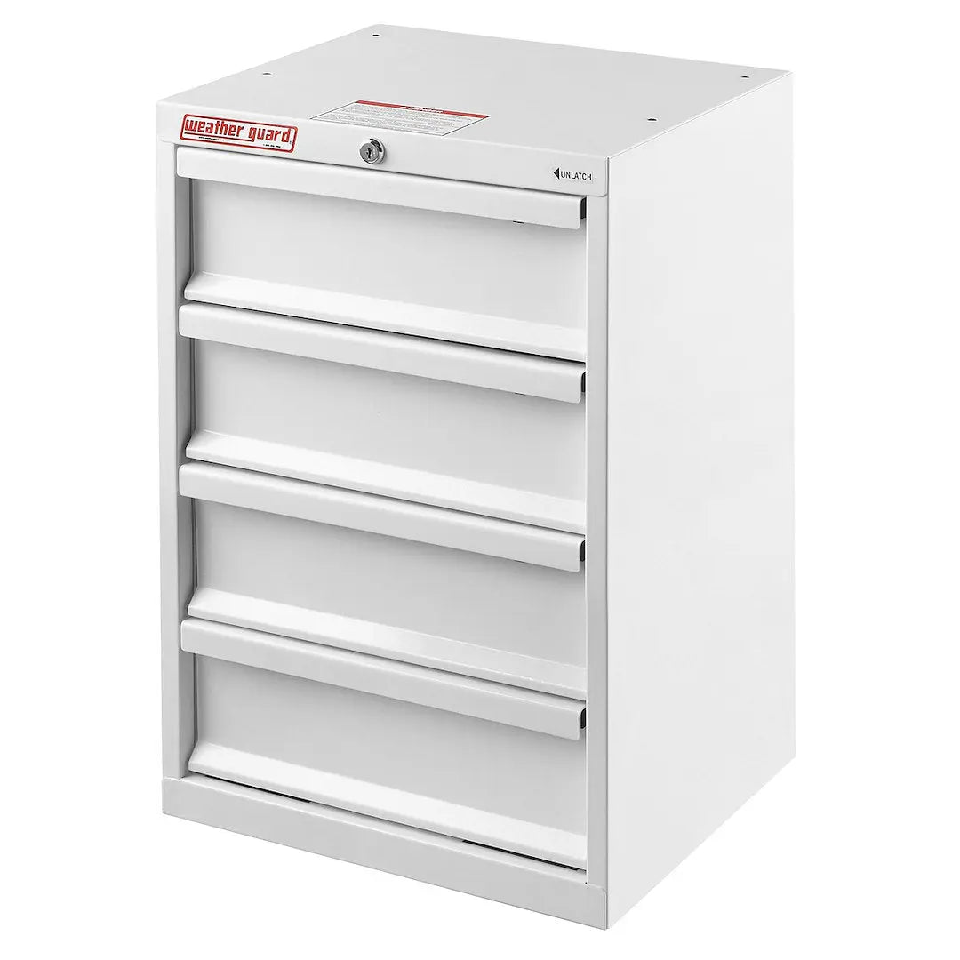 WeatherGuard 9924302 4-Drawer Tall Storage Cabinet for Commercial Use