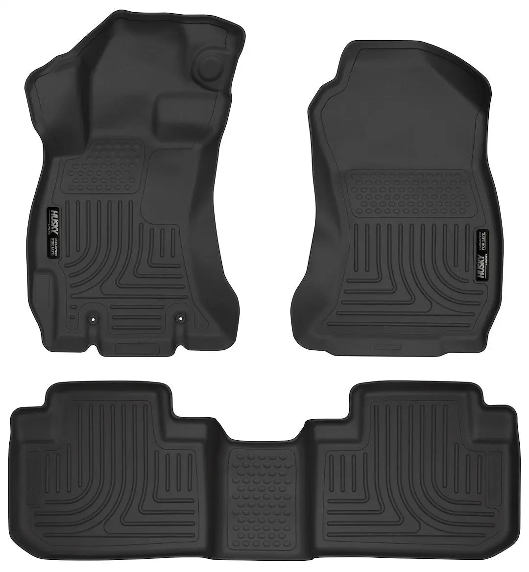 HUSKYLINER WB Forester 4-Piece Black Floor Mat Set for Subaru Forester (2014-2018)