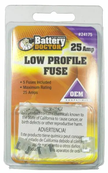 Wirthco Mini-Fuse 25 Amp - Reliable Automotive Fuse for Electrical Protection