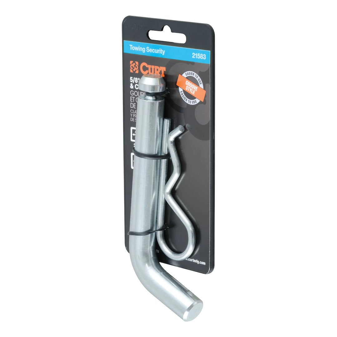 CURT MFG Hitch Pin and Clip - Part Number 21583 for Secure Trailer Hitch Connection
