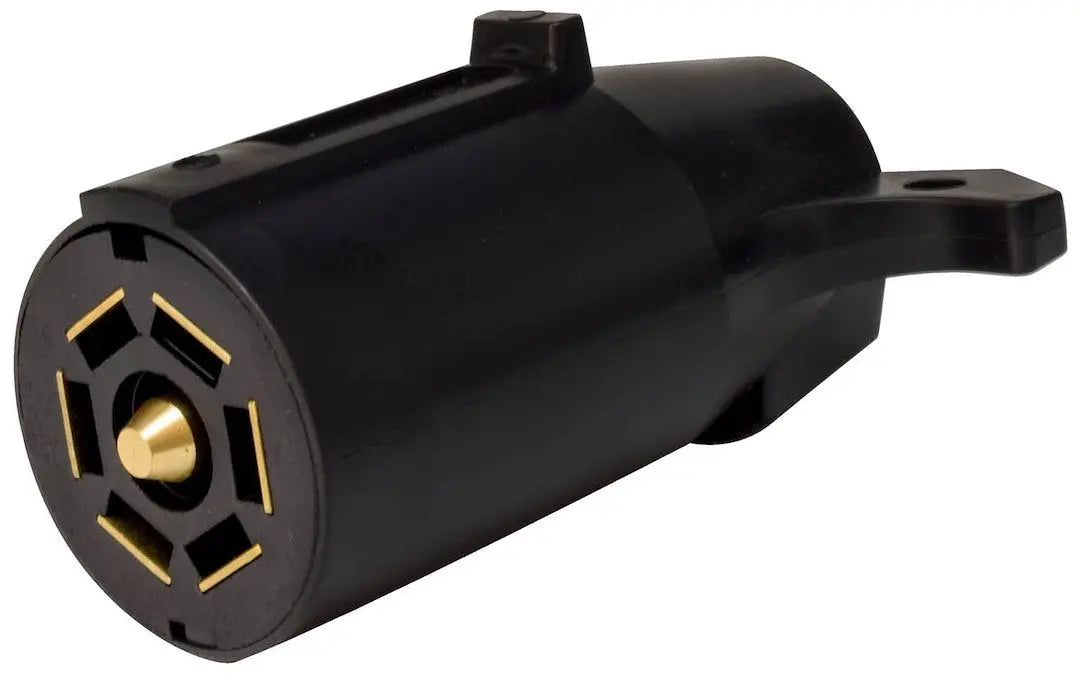 Valterra LLC 7-Way Trailer End Connector A107081 – Durable RV and Trailer Power Cord Plug