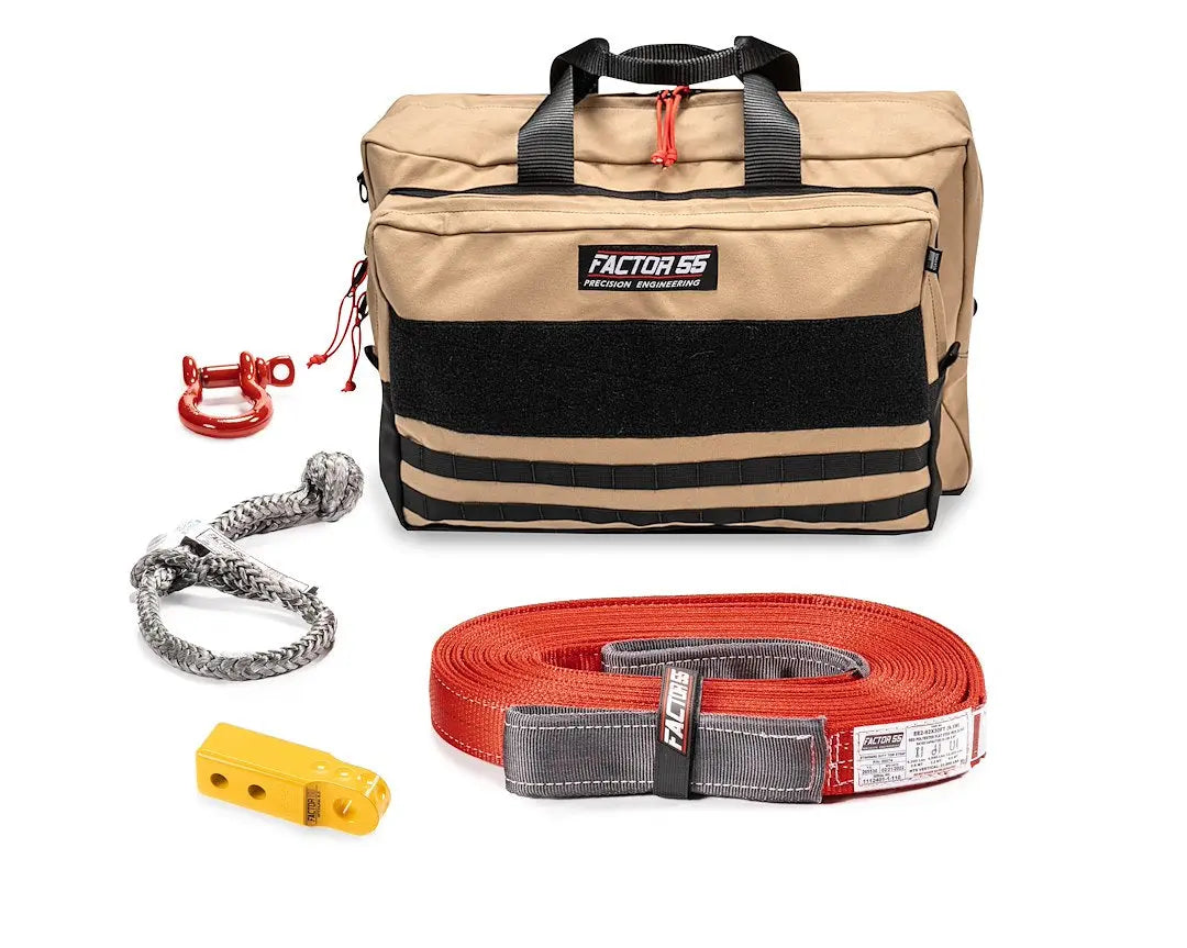 Factor 55 OWHE Vehicle Recovery Kit with Yellow Hitch, Large - Model 0048503LAR