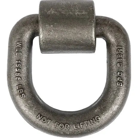 Buyers Prod D-Ring 1 inch Diameter, 3 inch x 3 inch Forged Steel for Heavy Duty Applications