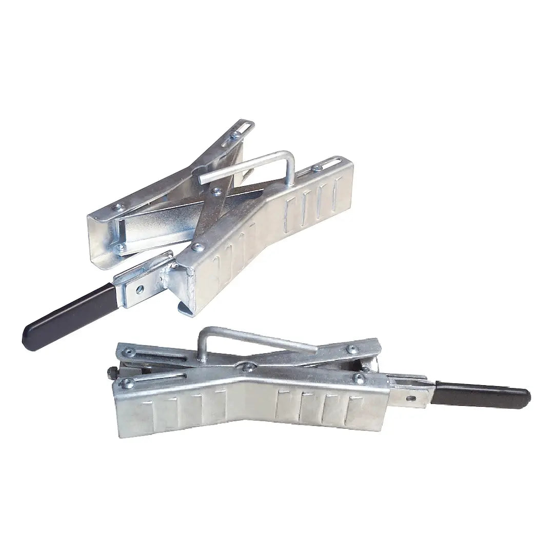 ULTRA FAB Deluxe Chock & Lock 2-Pack - Heavy-Duty Wheel Stabilizers for Secure Vehicle Support