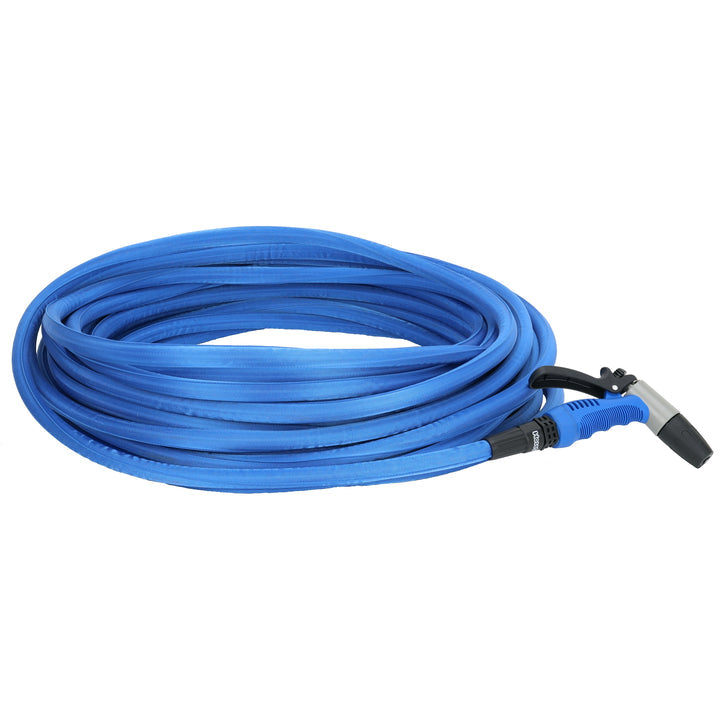 HOSECOIL HF75K Flexible Hose Kit, 75 Feet - Blue Hose for Industrial and Commercial Use