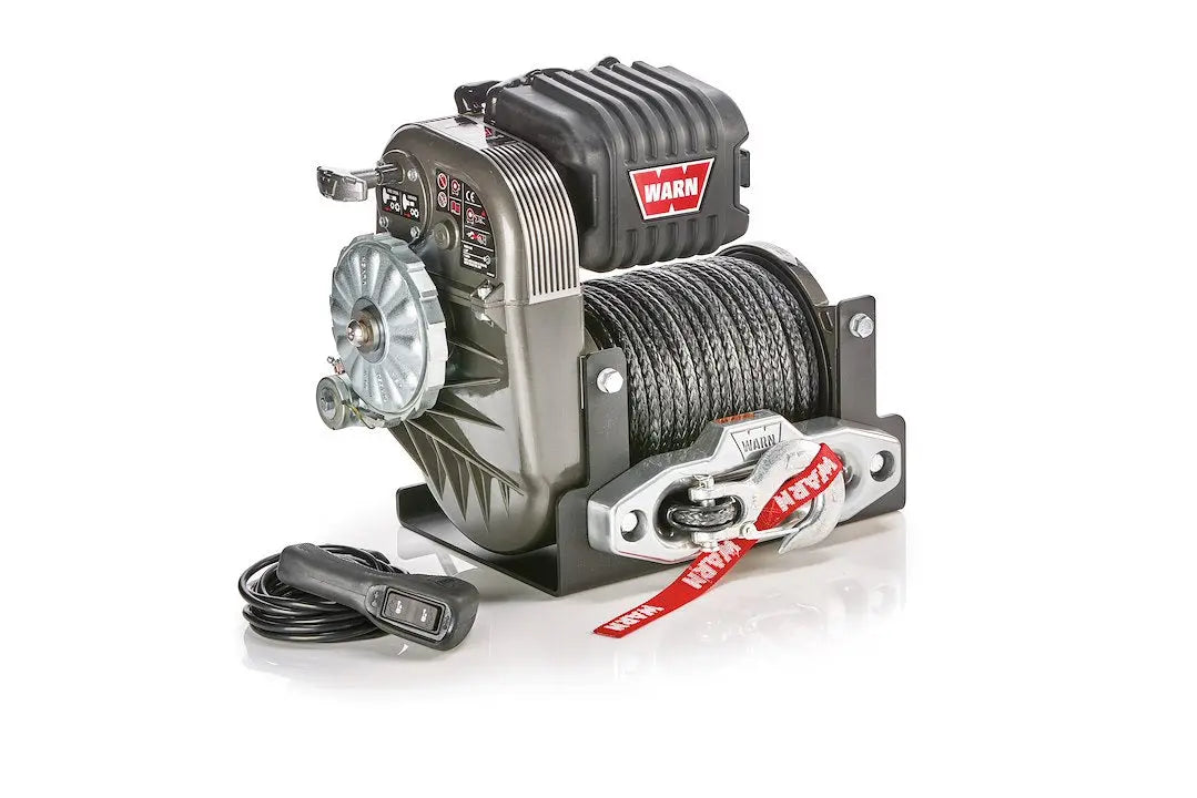 Warn Industries M8274-S 10,000 lb Synthetic Winch - Heavy Duty Off-Road Recovery