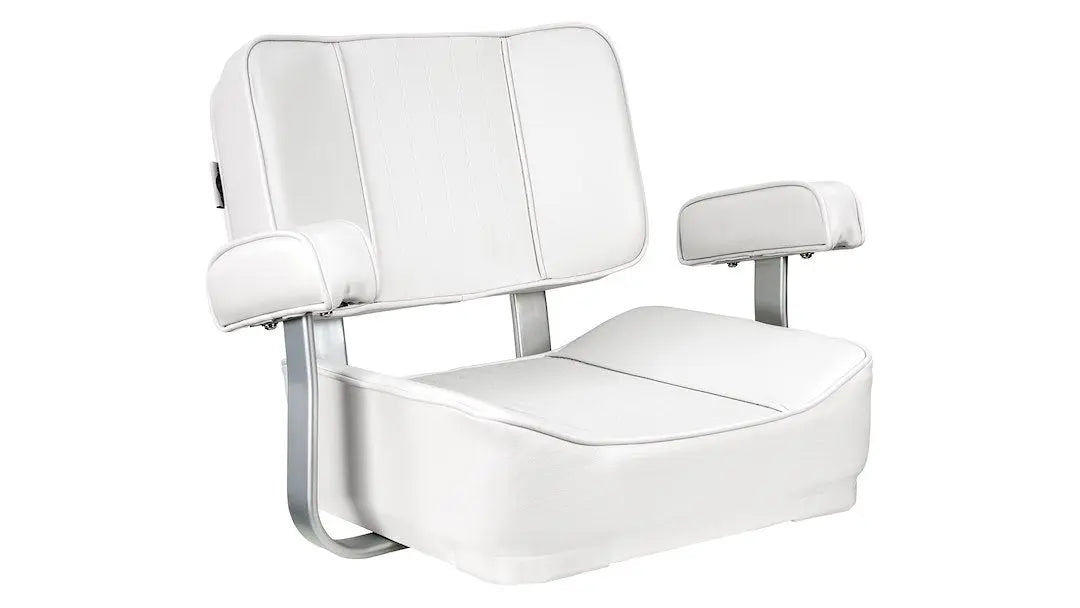 Springfield Deluxe Captain's Chair in White - Comfortable and Durable Seating for Your Space