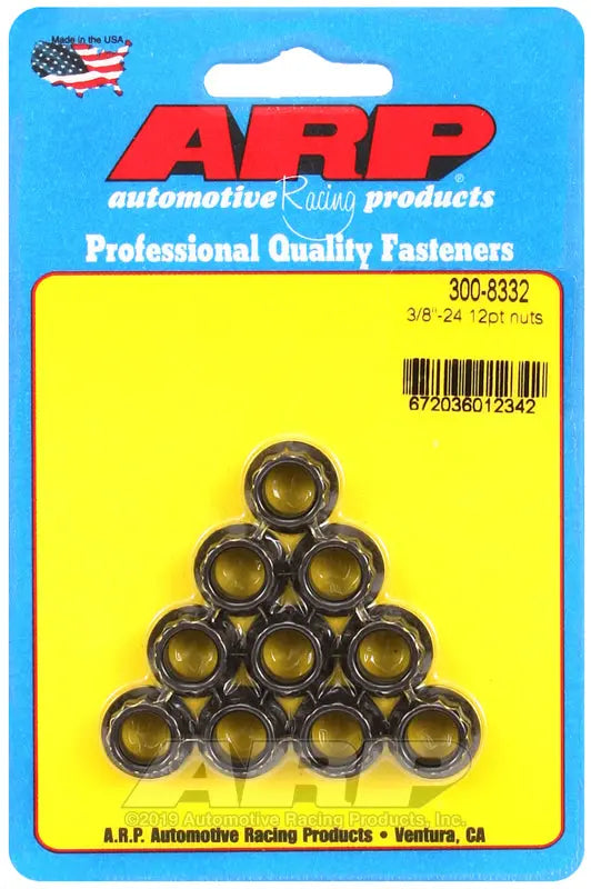 ARP Nut 3/8-24 12-Point, Pack of 10