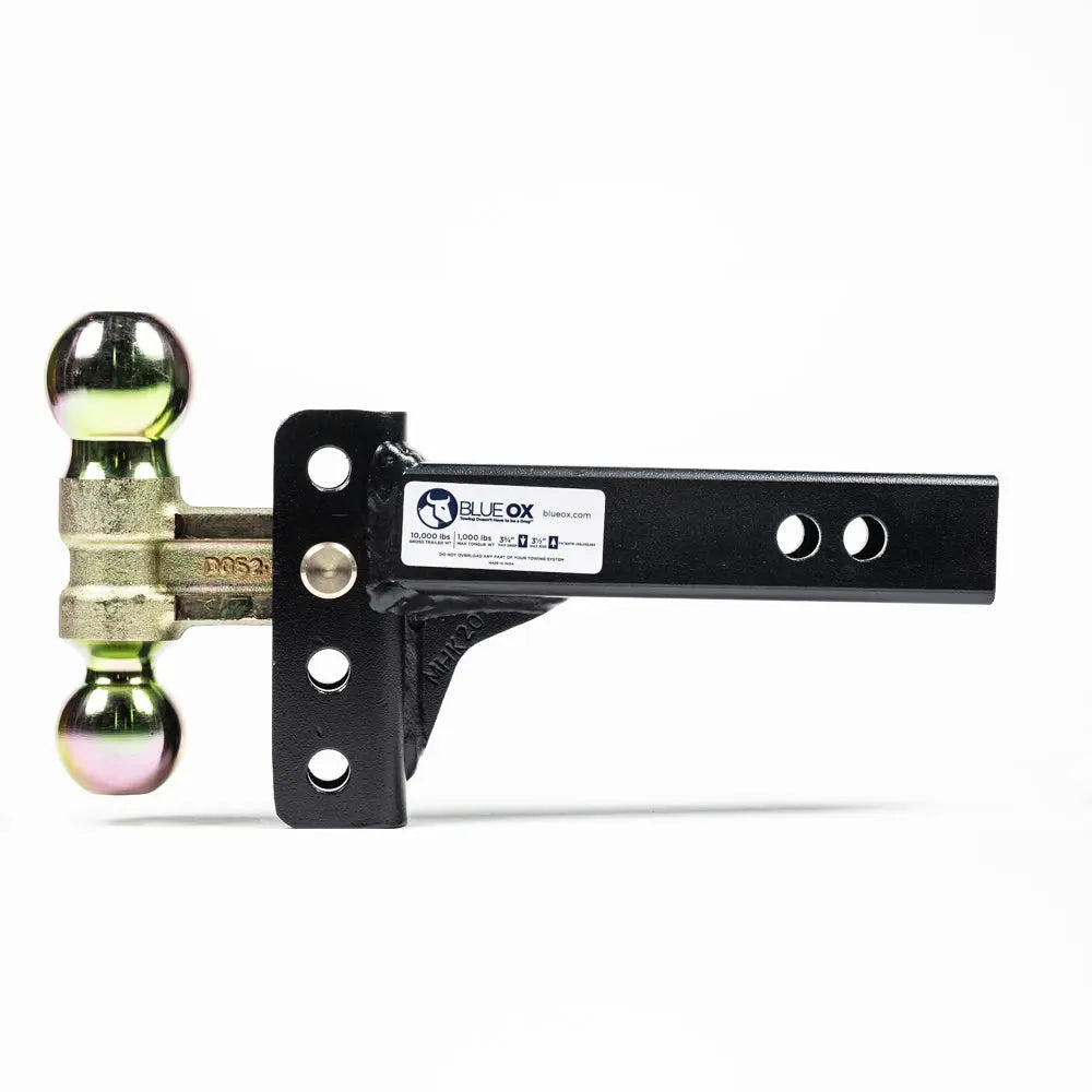Blue Ox BXH10131 Adjustable Ball Mount with 3-3/4 Inch Drop/Rise Capacity