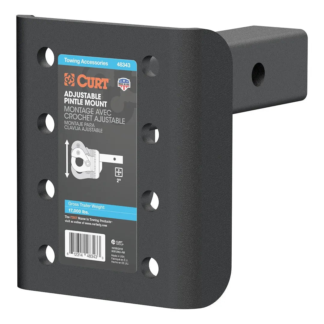 CURT Manufacturing Adjustable Pintle Mount (Part #48343)