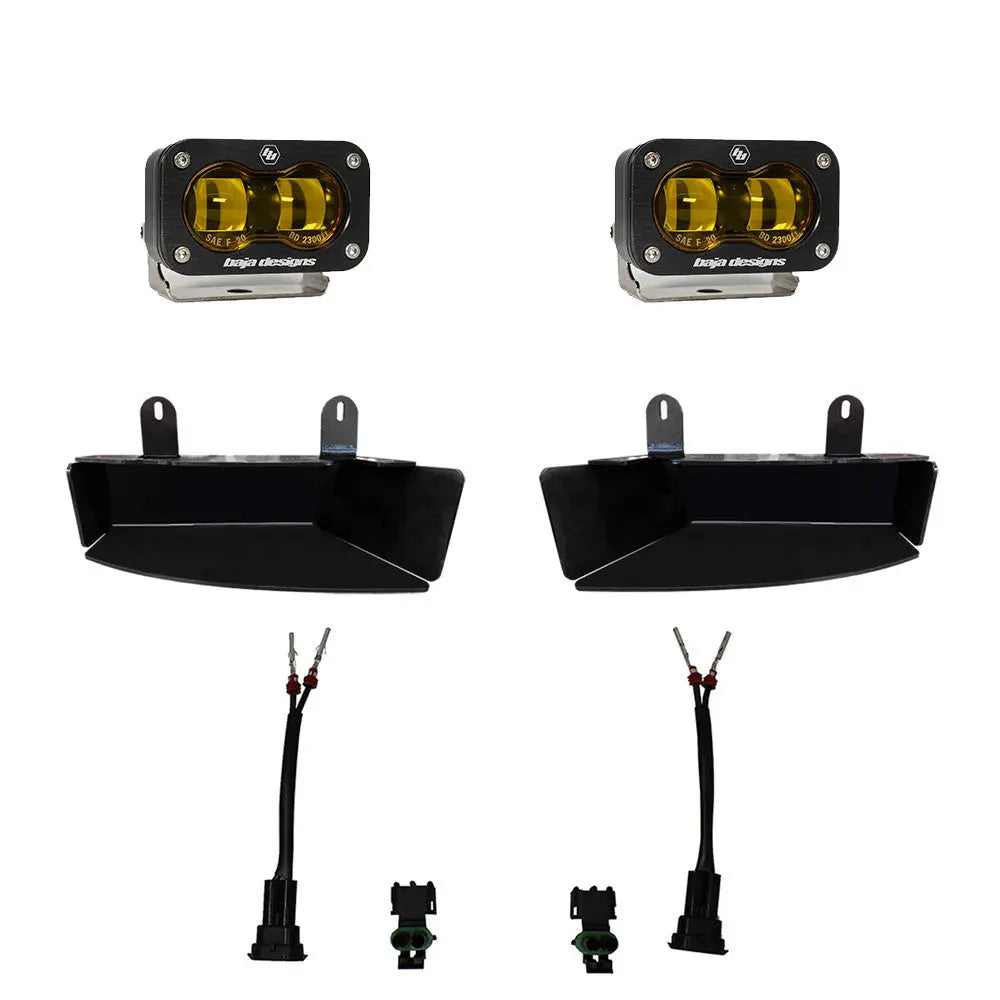 Baja Design Amber S2 SAE Fog Pocket Light for Dodge Ram 2500/3500 (Part #448170)