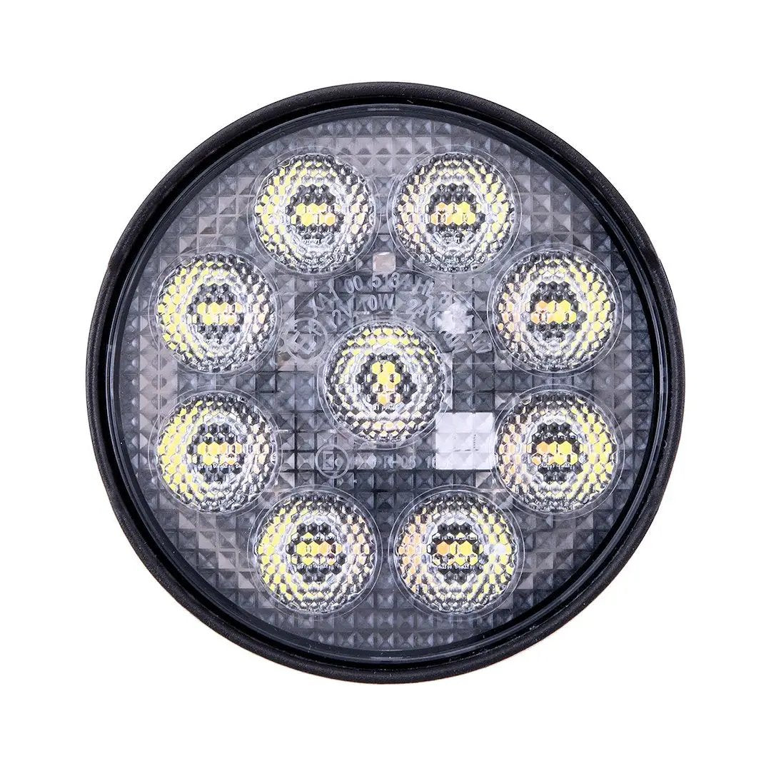 TrailFX 4RNDWLAMF1 4-inch Round 9x5 White Amber Flush Light by TRAILFX