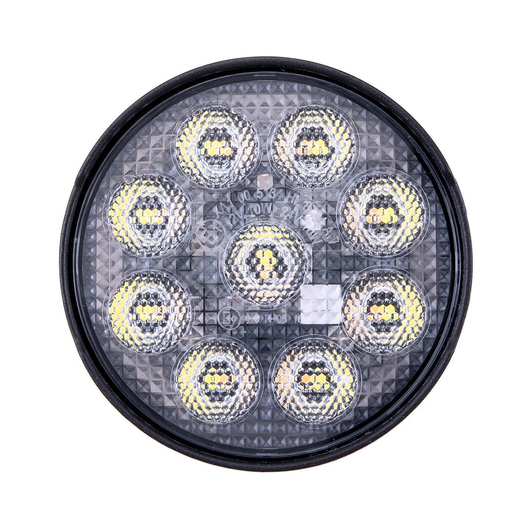 TrailFX 4RNDWLAMF1 4-inch Round 9x5 White Amber Flush Light