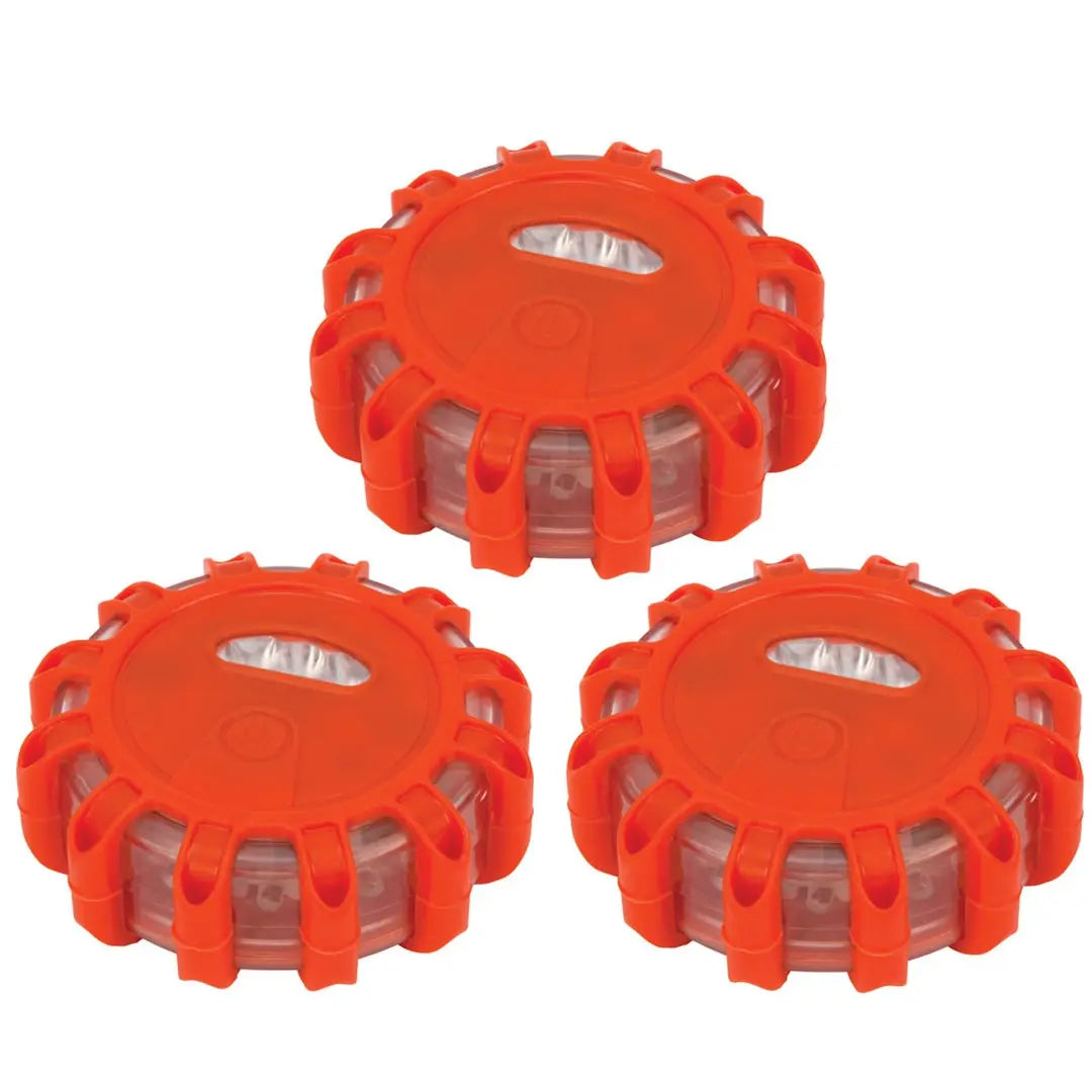 Perform Tool 3-Piece LED Road Flares with Carry Bag - W2383