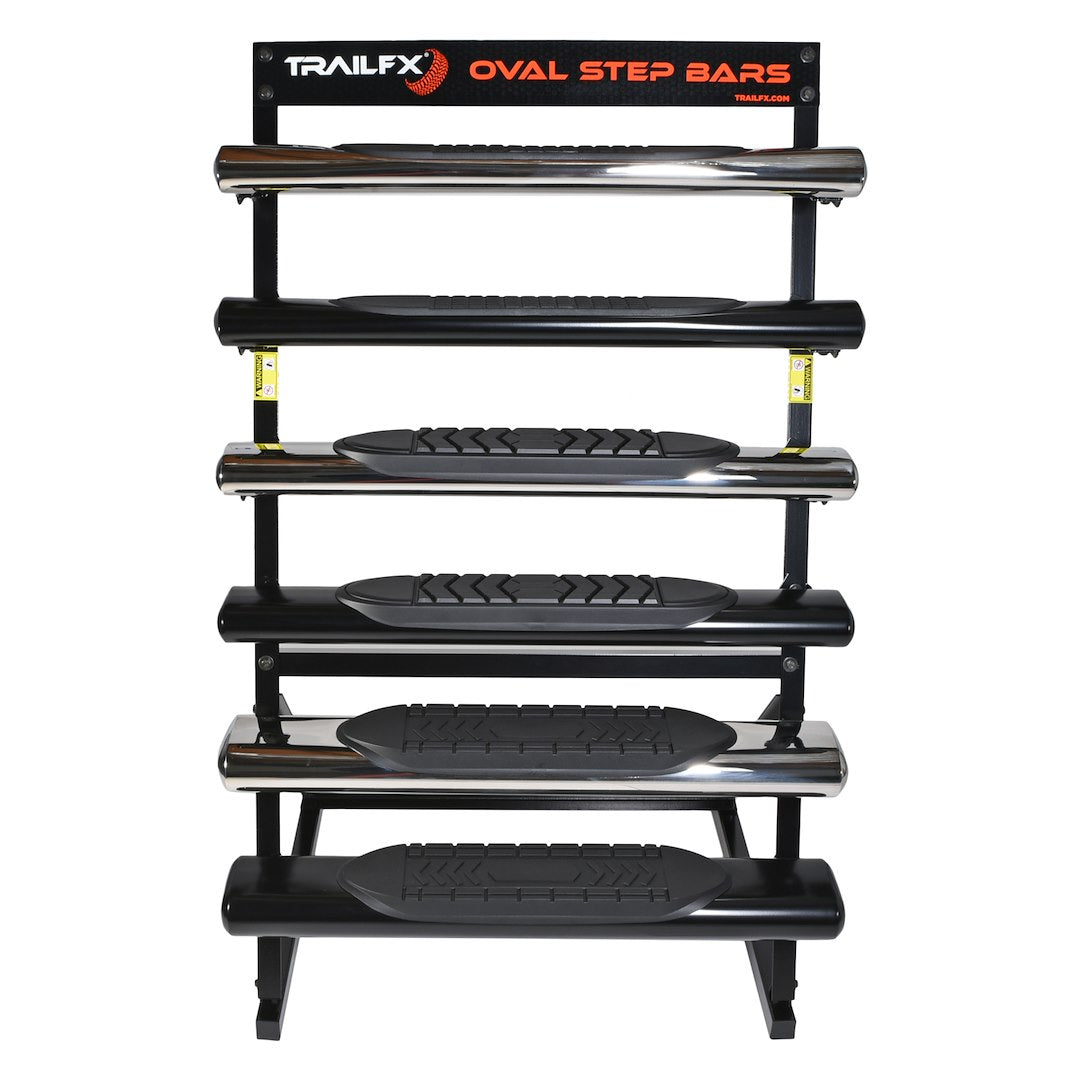 TrailFX Oval Bar Display 4/5/6 Inch - Durable Metal Construction