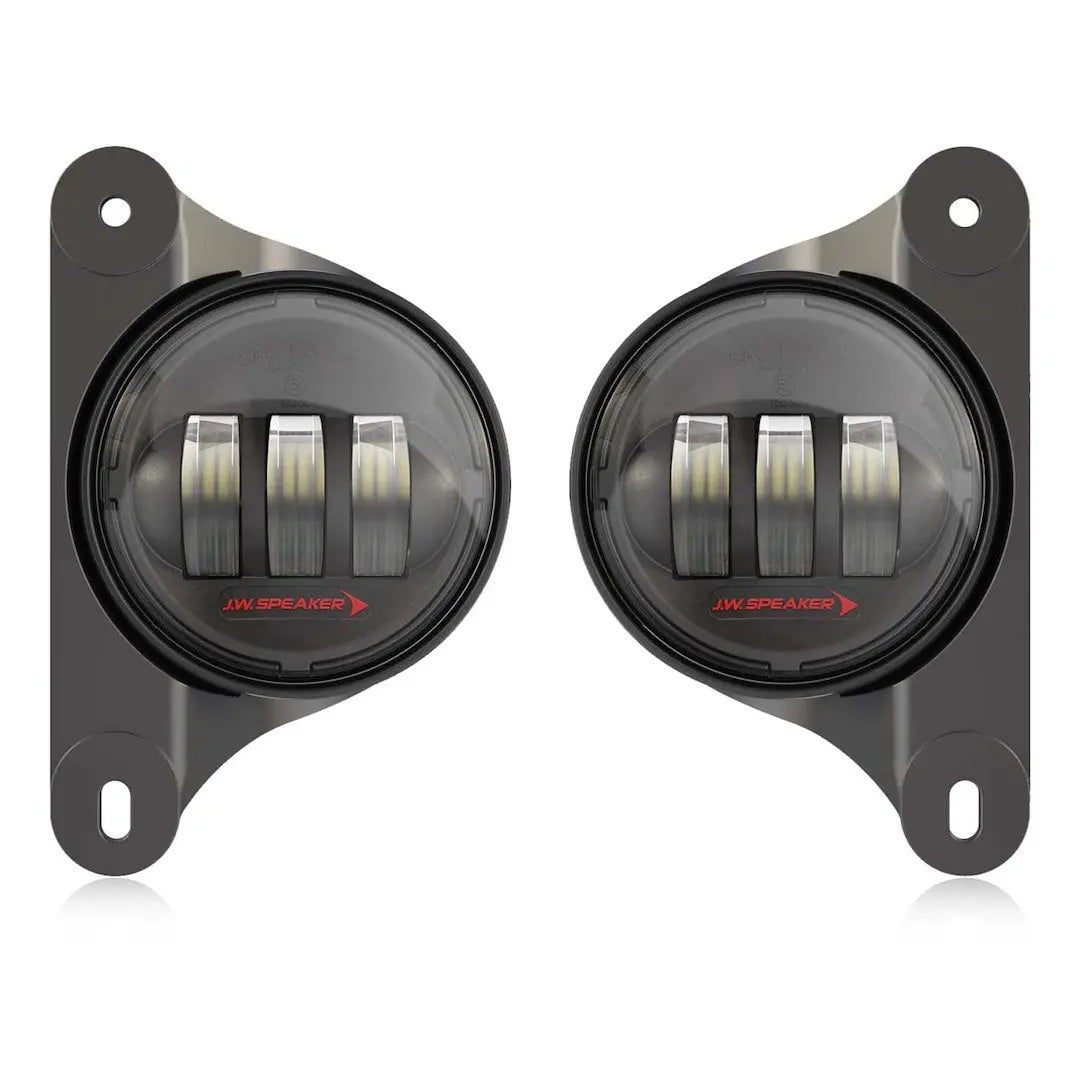 JW Speaker 6145 JL Rubicon Fog Light Kit with Black Housing - Part #0557993