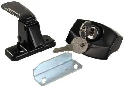 JR Products Camper Door Latch in Black - Part Number 11675