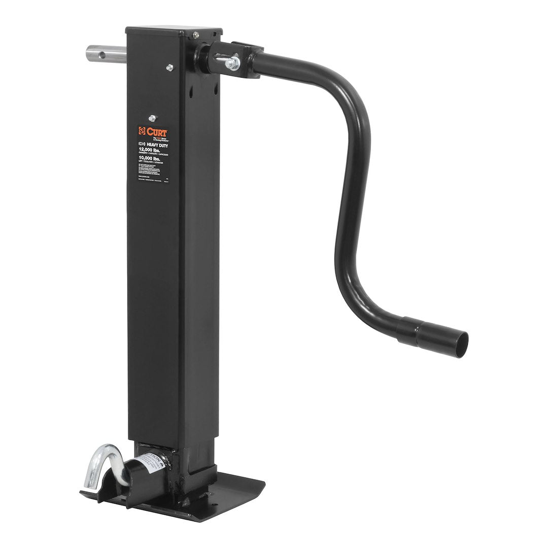 CURT Manufacturing Direct Weld Square Jack (Part #28512) for Heavy-Duty Trailer Support