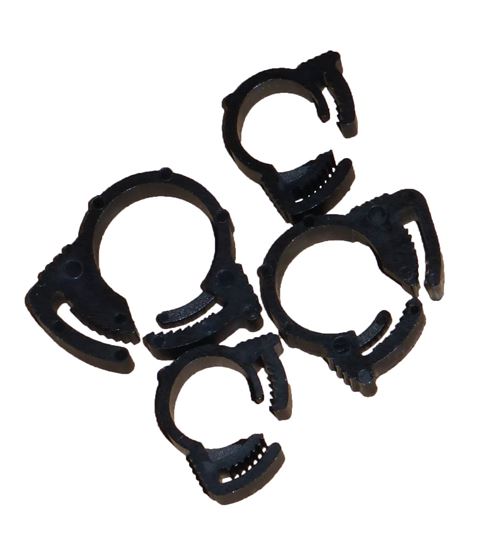 HELIX RACING 100-Piece Nylon Ratchet Clamps Assortment for Secure Fastening