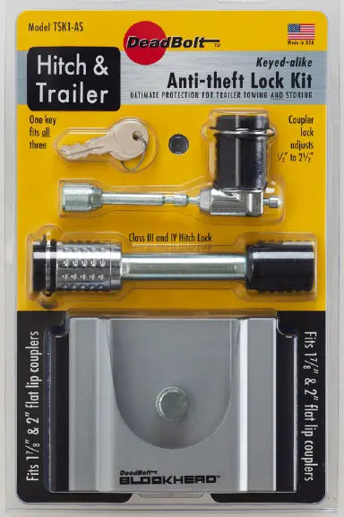 C.T. Johnson TSK3AS Tow & Stow Anti-Theft Lock Kit
