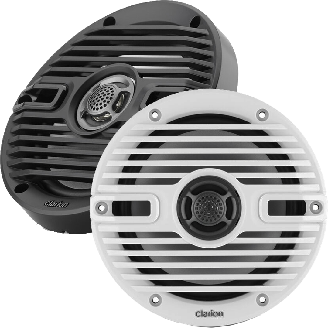 Clarion 6.5-Inch Coaxial Marine Speakers Model 30 for Waterproof Audio Enhancement