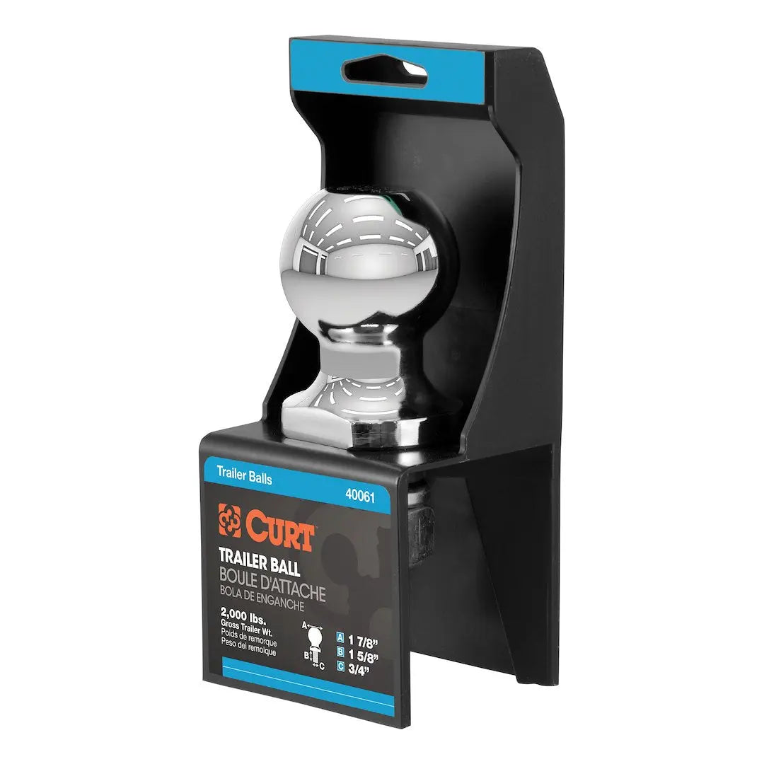 CURT MFG Trailer Ball Part Number 40061 – Heavy-Duty Towing Hitch Ball