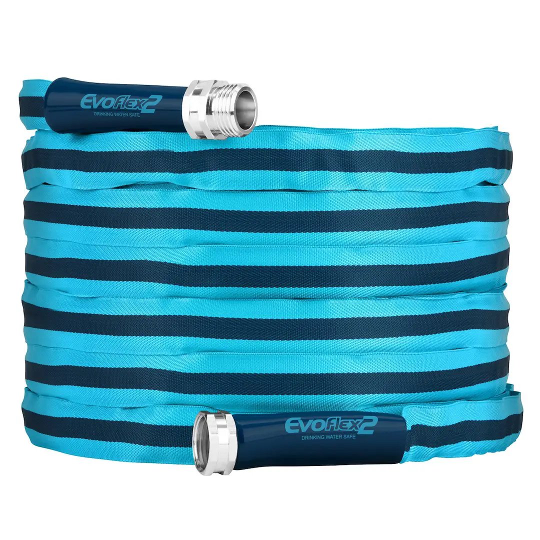 Camco EVOFLEX2 50' Drinking Water Hose – Flexible and Durable RV Water Supply Line by CAMCO