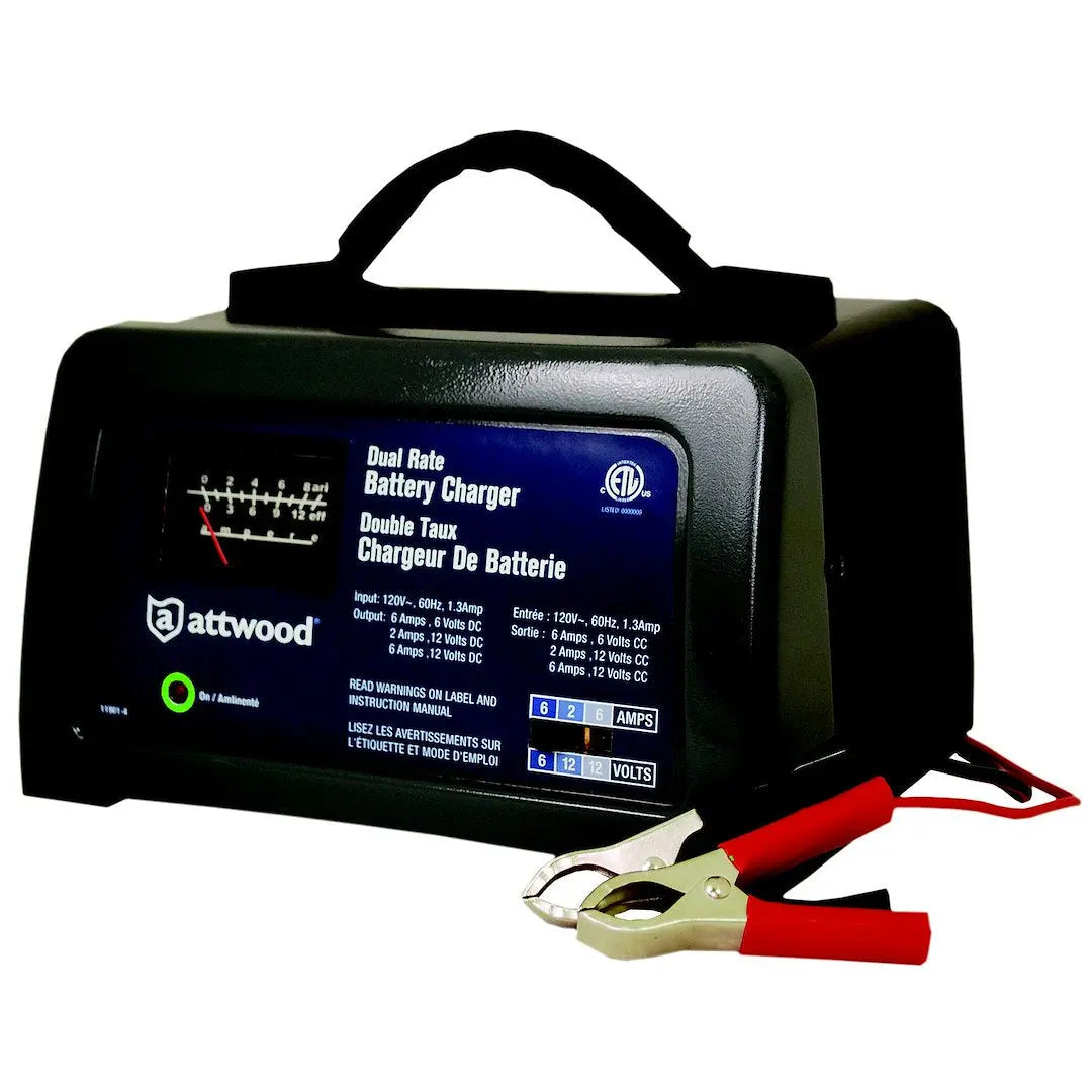 Attwood Mari Battery Charger 2/6 Amp 6" - Reliable Marine Power Solution