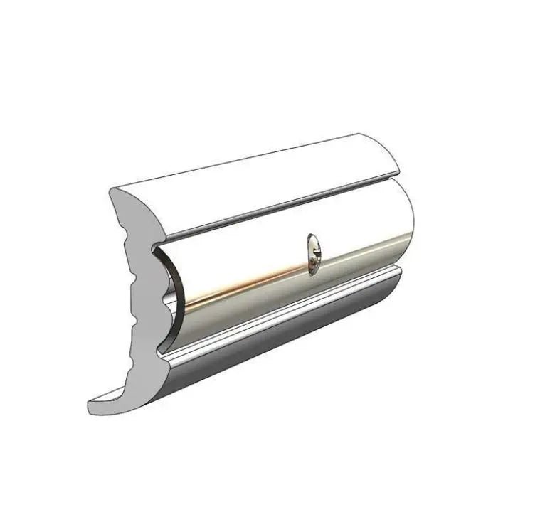 Taco Metals V219659WHC Rigid Rub Rail in Frosty White – 20 ft Length