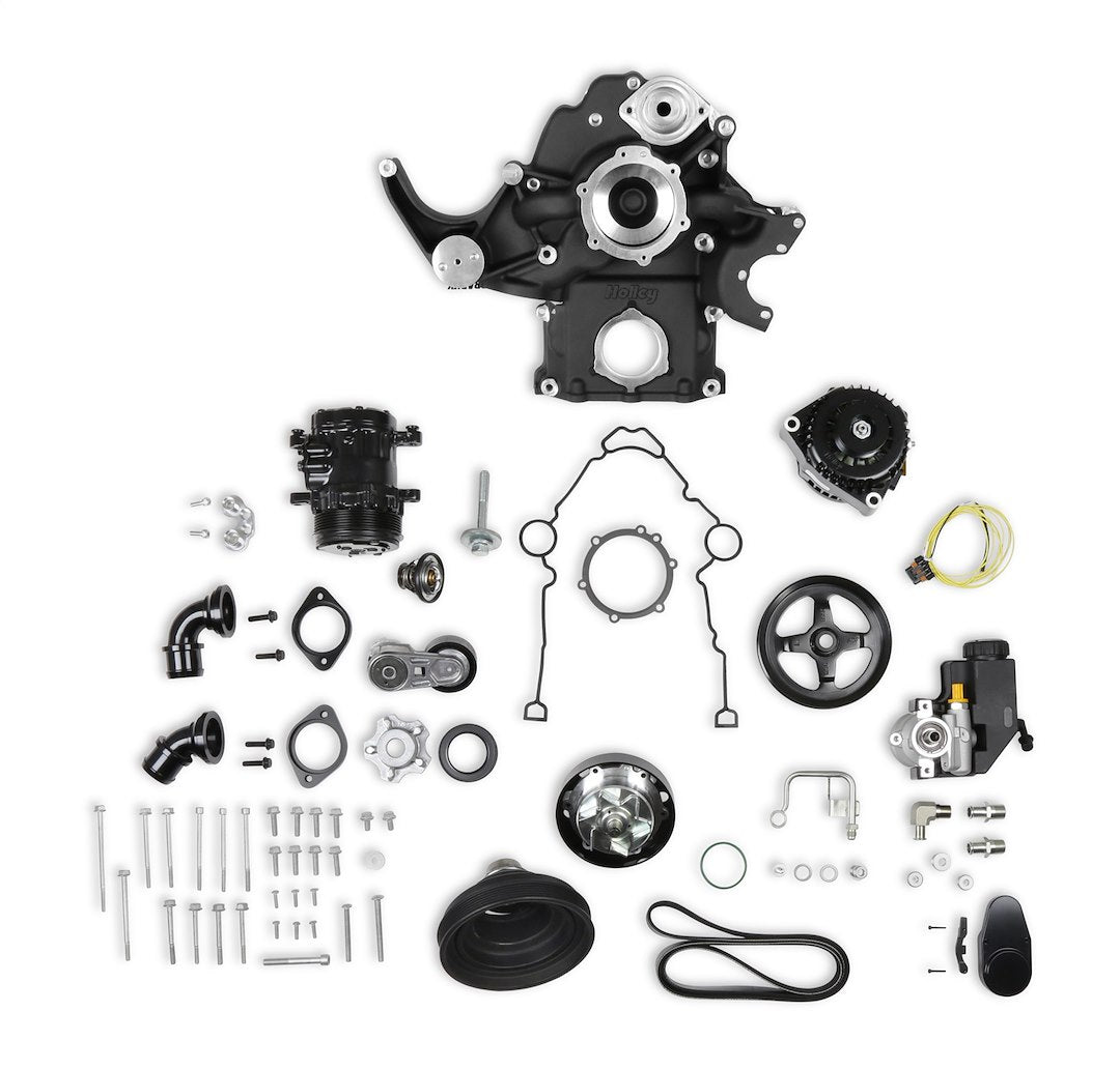 Holley Comp Mid-Mount Accessory System for HEMI VVT-BL - Part 20291BK