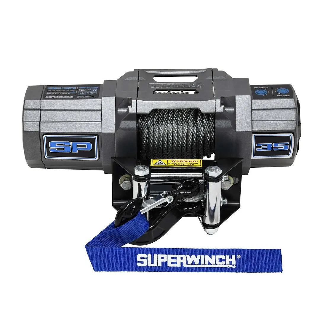 Superwinch 3,500 lbs. 12VDC Winch with 7/32 in x 40 ft Synthetic Rope