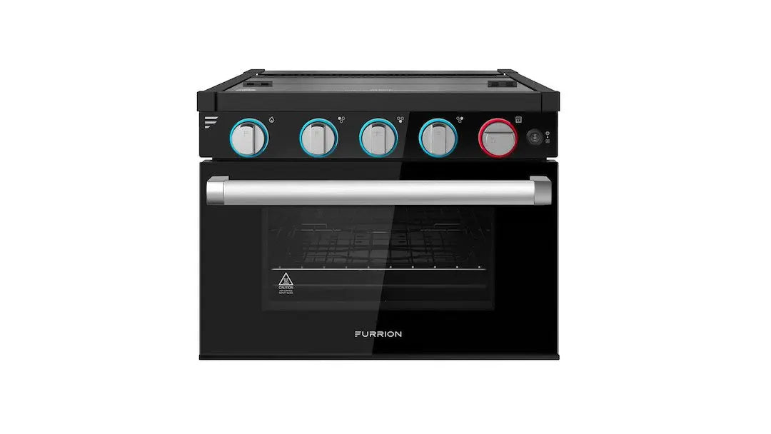 FURRION LLC 17' 3-Burner All Glass Gas Range - Premium Cooking Appliance