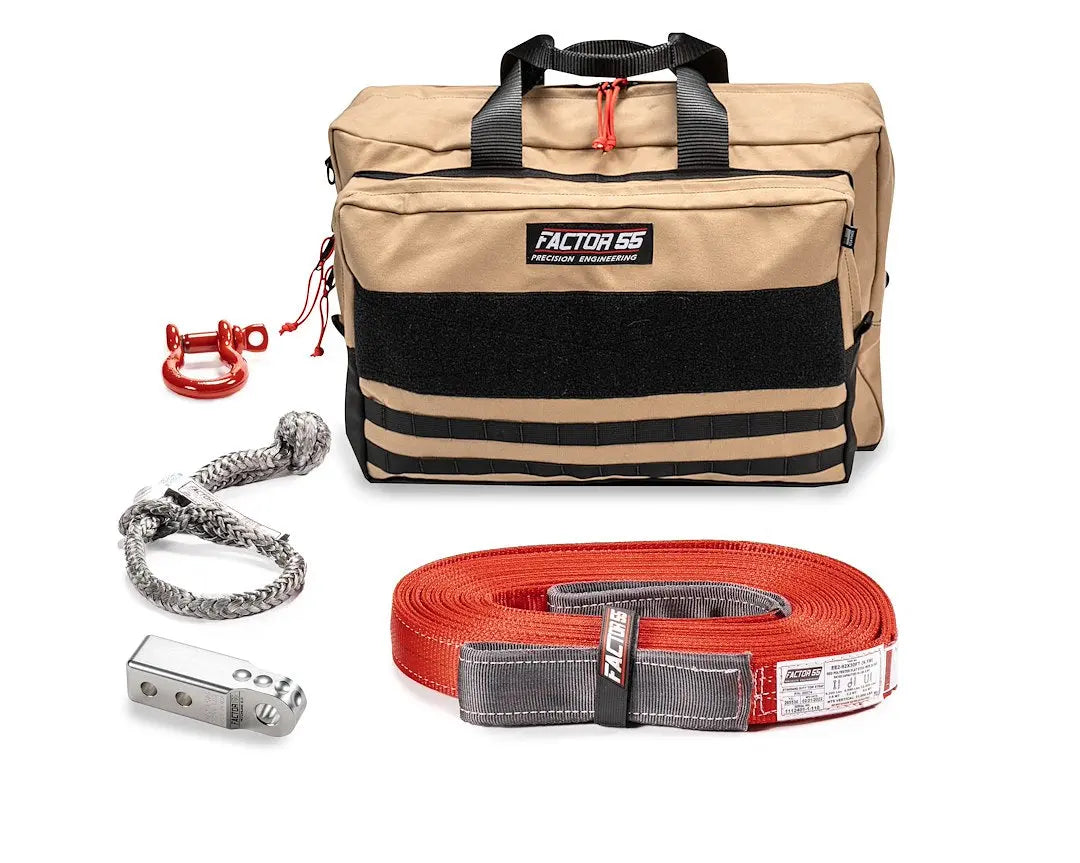 Factor 55 OWHE Vehicle Recovery Kit with Slotted Hitch for Light Trucks and SUVs