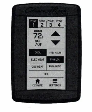Coleman RVP RVC Zone Wall T-Stat Black - Reliable RV Climate Control
