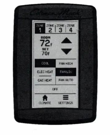 Coleman RVP RVC Zone Wall T-Stat Black - Reliable RV Climate Control by COLEMAN RVP