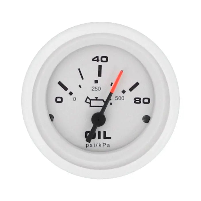 SierraMarine Artic 2' Oil Pressure Gauge 0-80 PSI