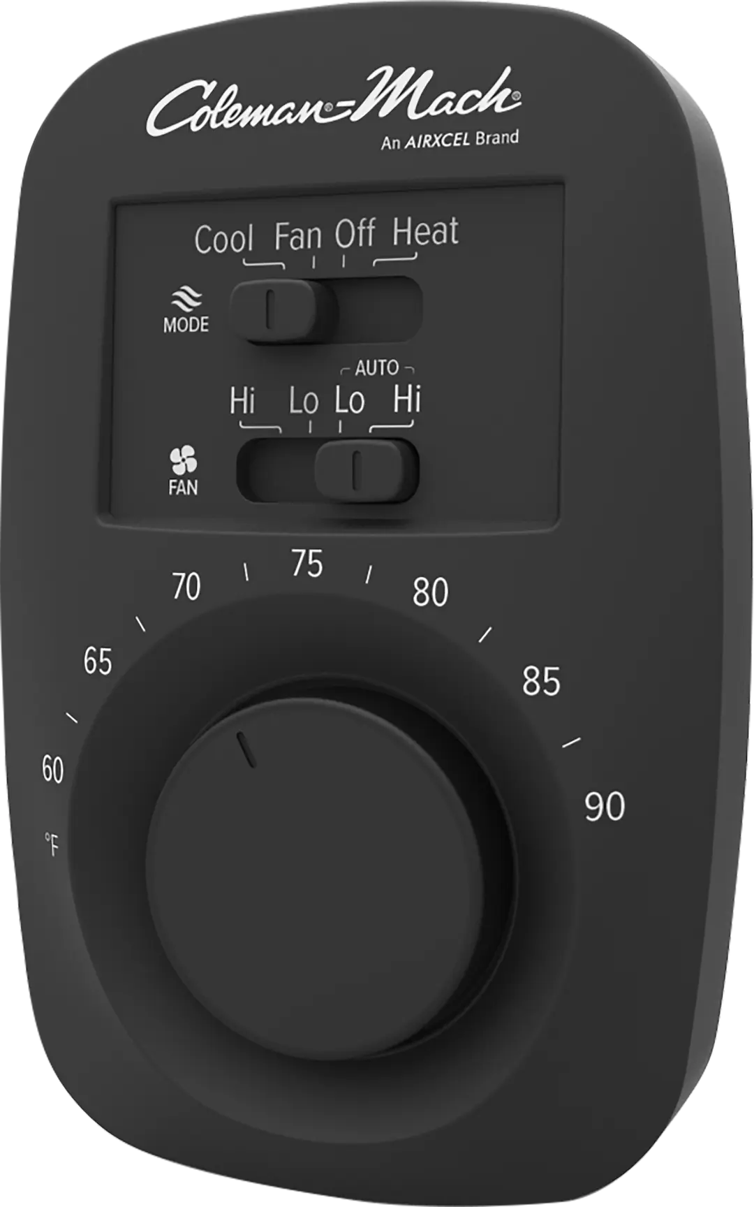 Coleman RVP 9420351 Analog 12V DC Heat and Cool Wall Thermostat