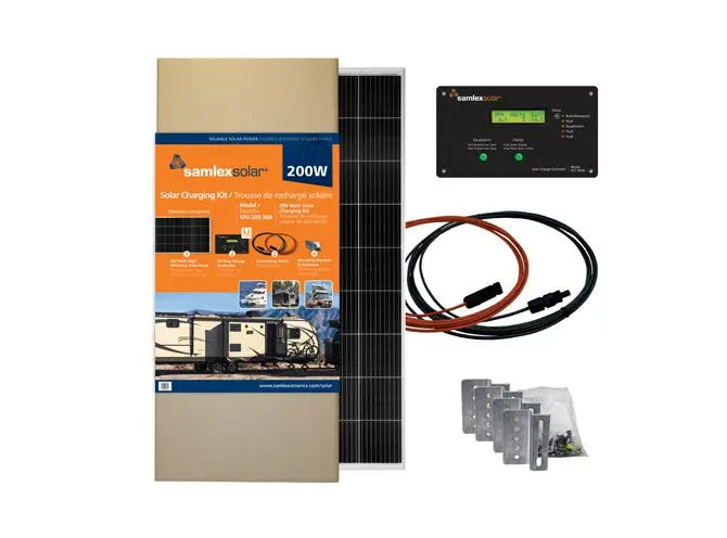 Samlex Amer SRV20030A 200 Watt Solar Charging Kit for Efficient Power Solutions