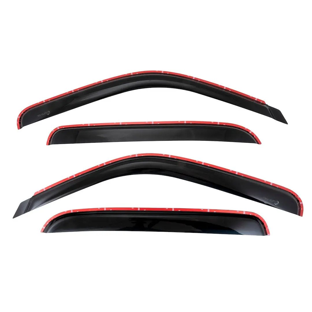 TRAILFX TFX Inchannel Window Vents Smoke 4-Piece for Cadillac Escalade, Silverado, GMC Sierra, and Chevrolet Avalanche by TRAILFX