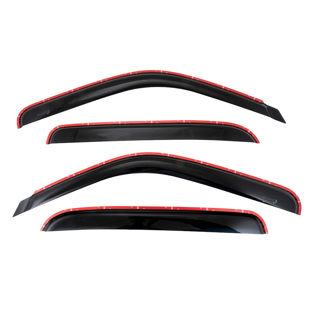 TRAILFX TFX Inchannel Window Vents Smoke 4-Piece for Cadillac Escalade, Silverado, GMC Sierra, and Chevrolet Avalanche
