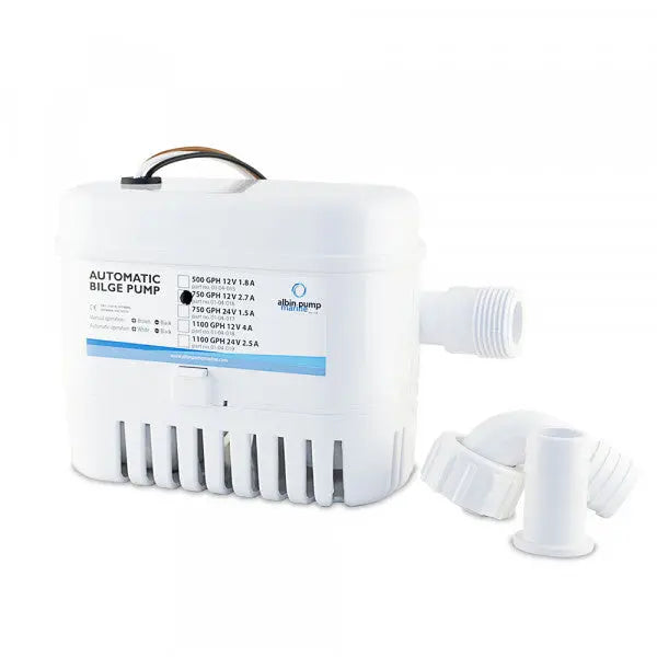 Albin Automatic Bilge Pump 750 GPH 12V - Reliable Marine Pump for Your Boat