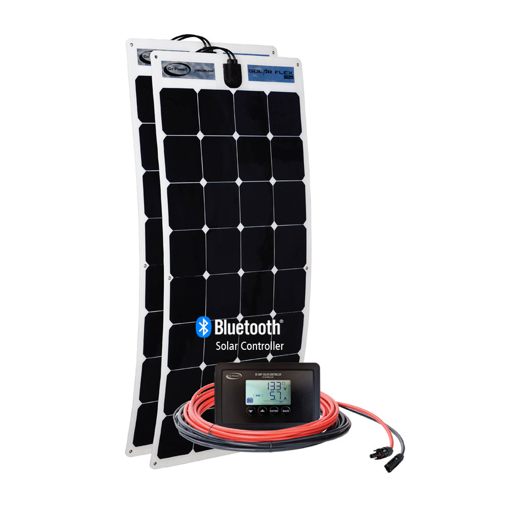 GO POWER GP-FLEX-220 220-Watt Flexible Solar Panel for RV and Off-Grid Applications