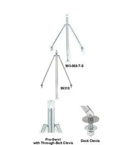 Attwood Mari SS Bass Boat Ski Tow - Model 903008TS for Reliable Watercraft Towing