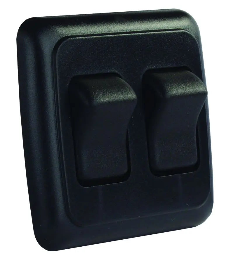 JR Products Double On-Off Switch Assembly Black (Part #12235)