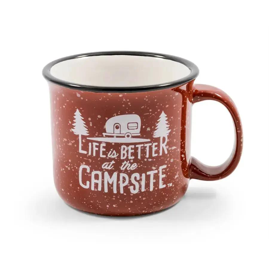 Camco Libatc-M Mug in Speckled Red – Durable and Stylish Drinking Mug by CAMCO