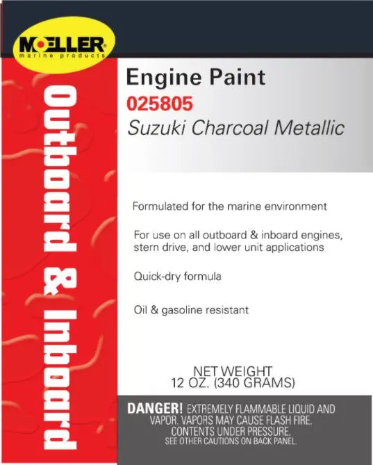 Moeller Suzuki Engine with Charcoal Metallic Finish (Part 025805)