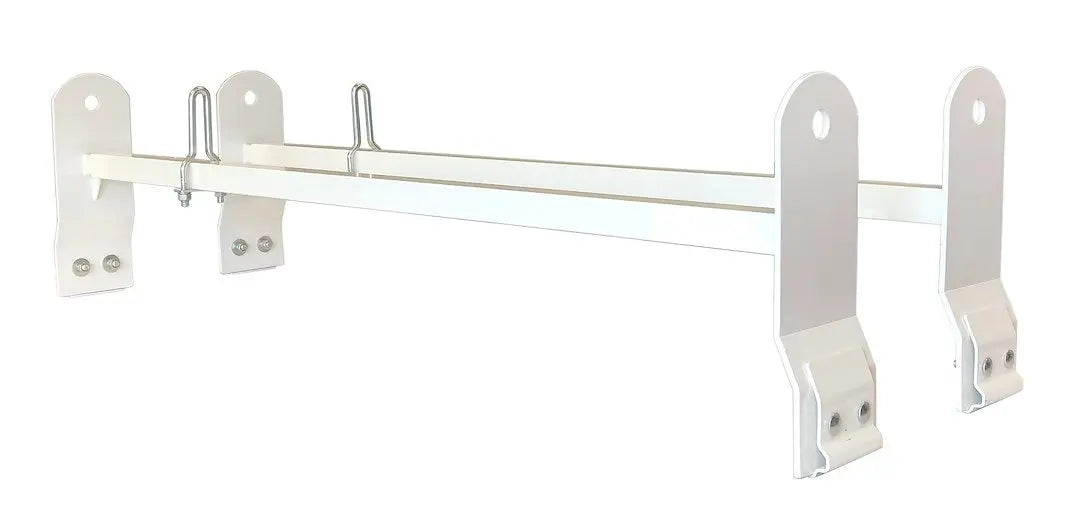 TrailFX Van Rack 2 Bar RG Mount White for 2012 Chevrolet Express and GMC Savana
